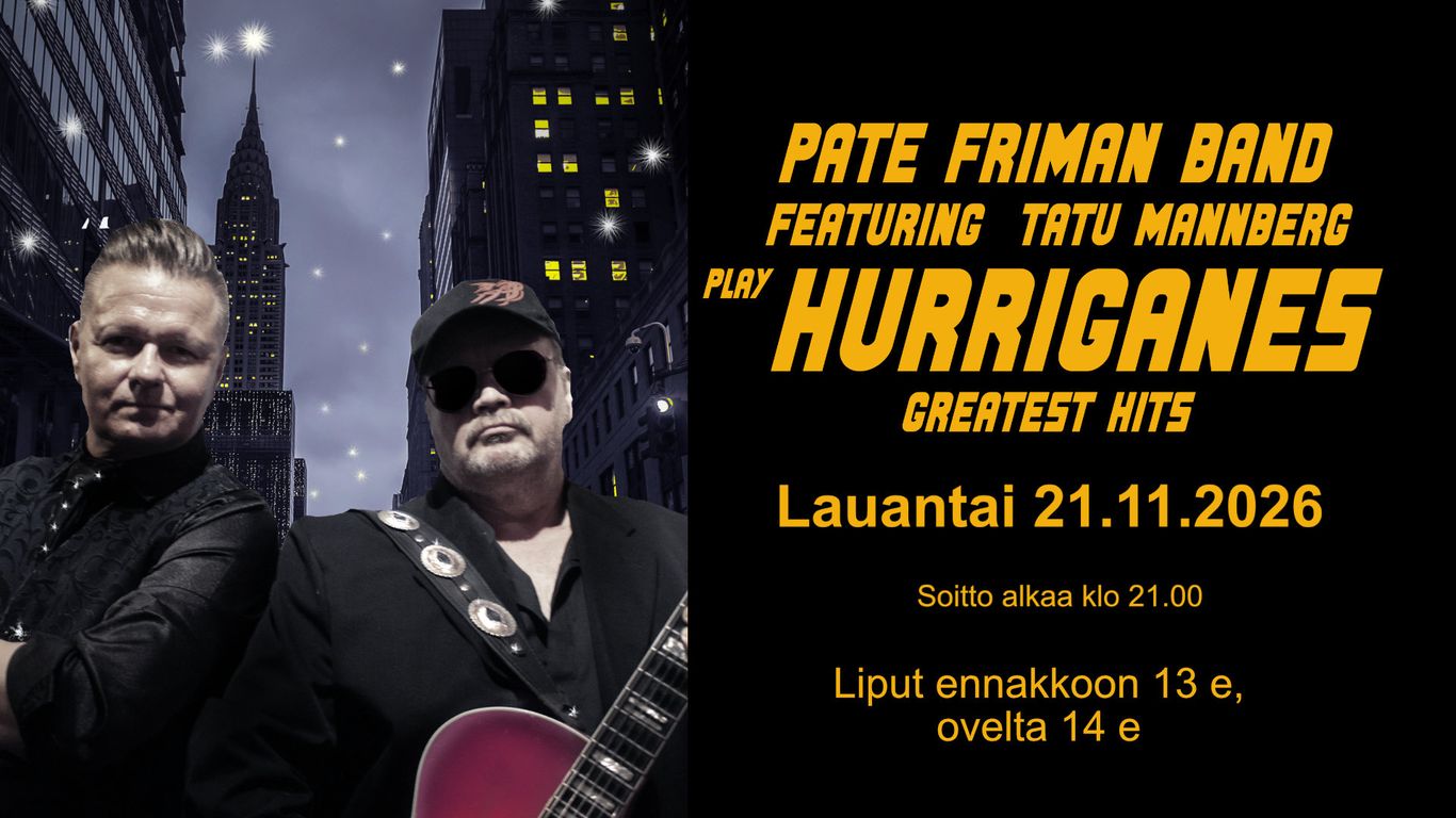 Kaksi kitaransoittajaa ja infotekstiä