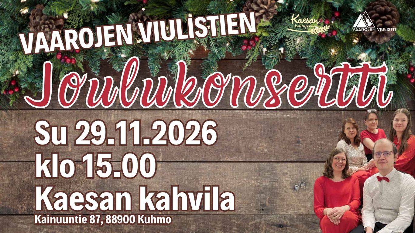 Vaarojen viulistien joulukonsertti